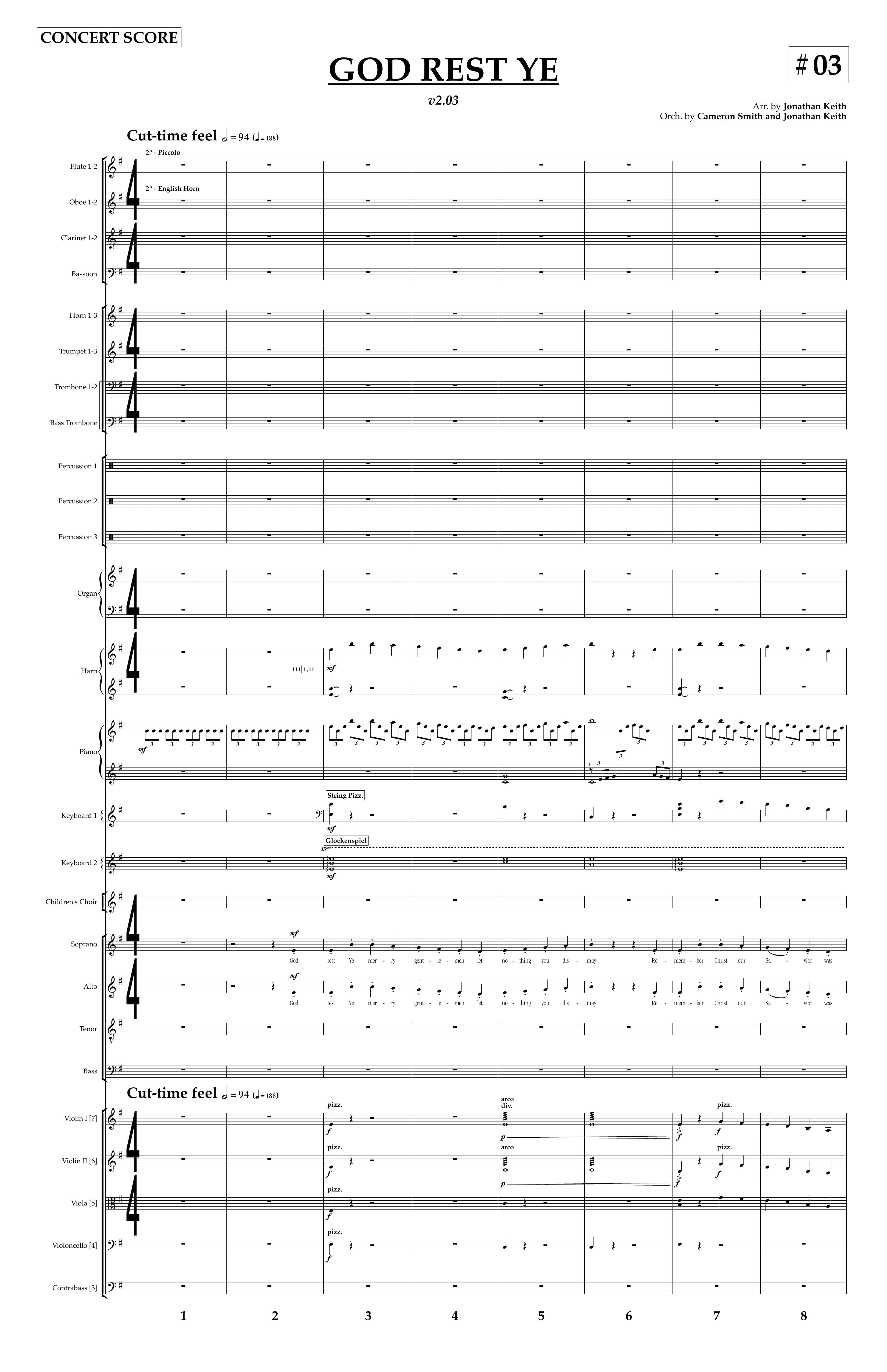 God Rest Ye Merry Gentlemen — Orchestral Rental