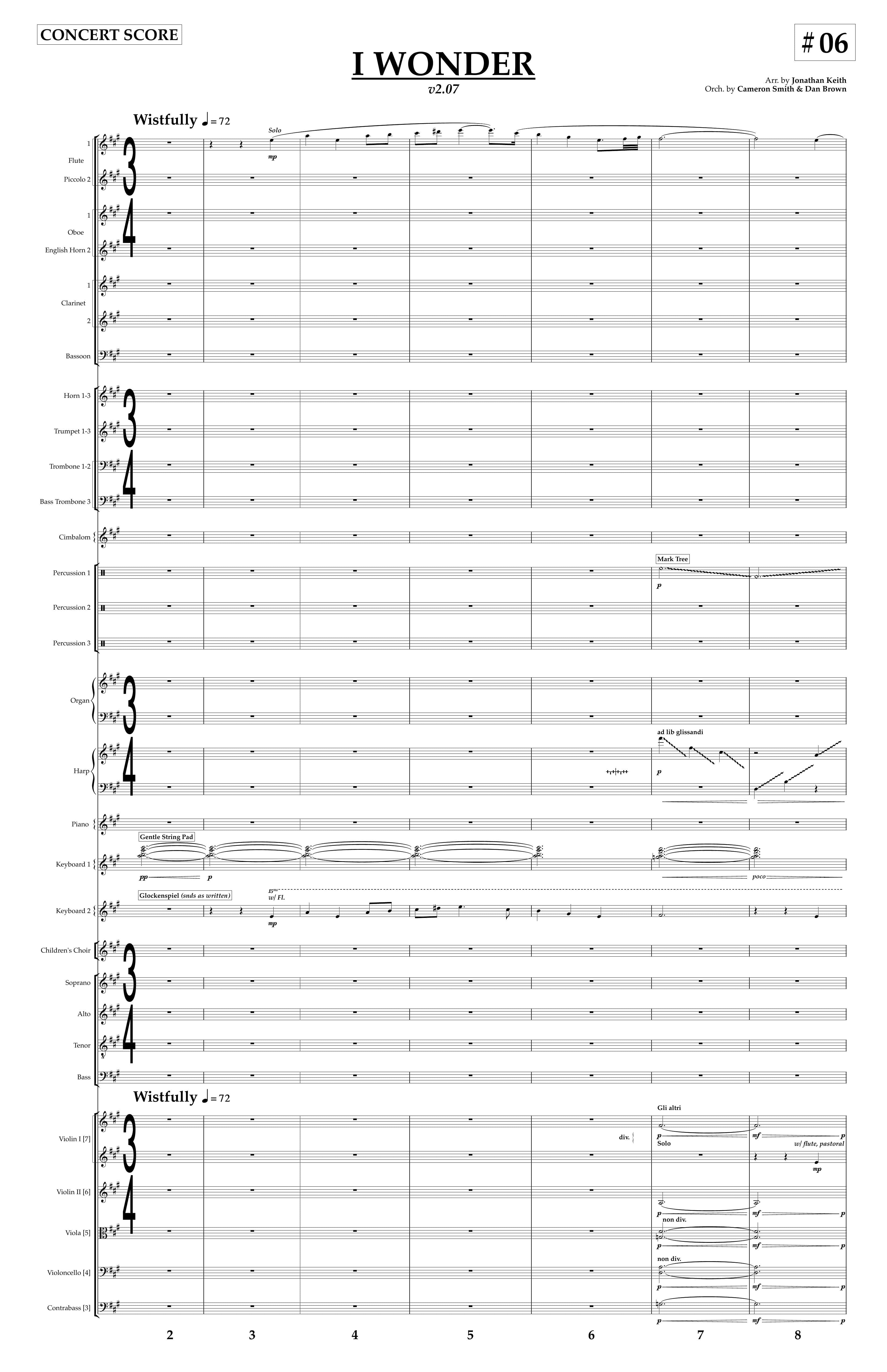 I Wonder as I Wander — Orchestral Rental