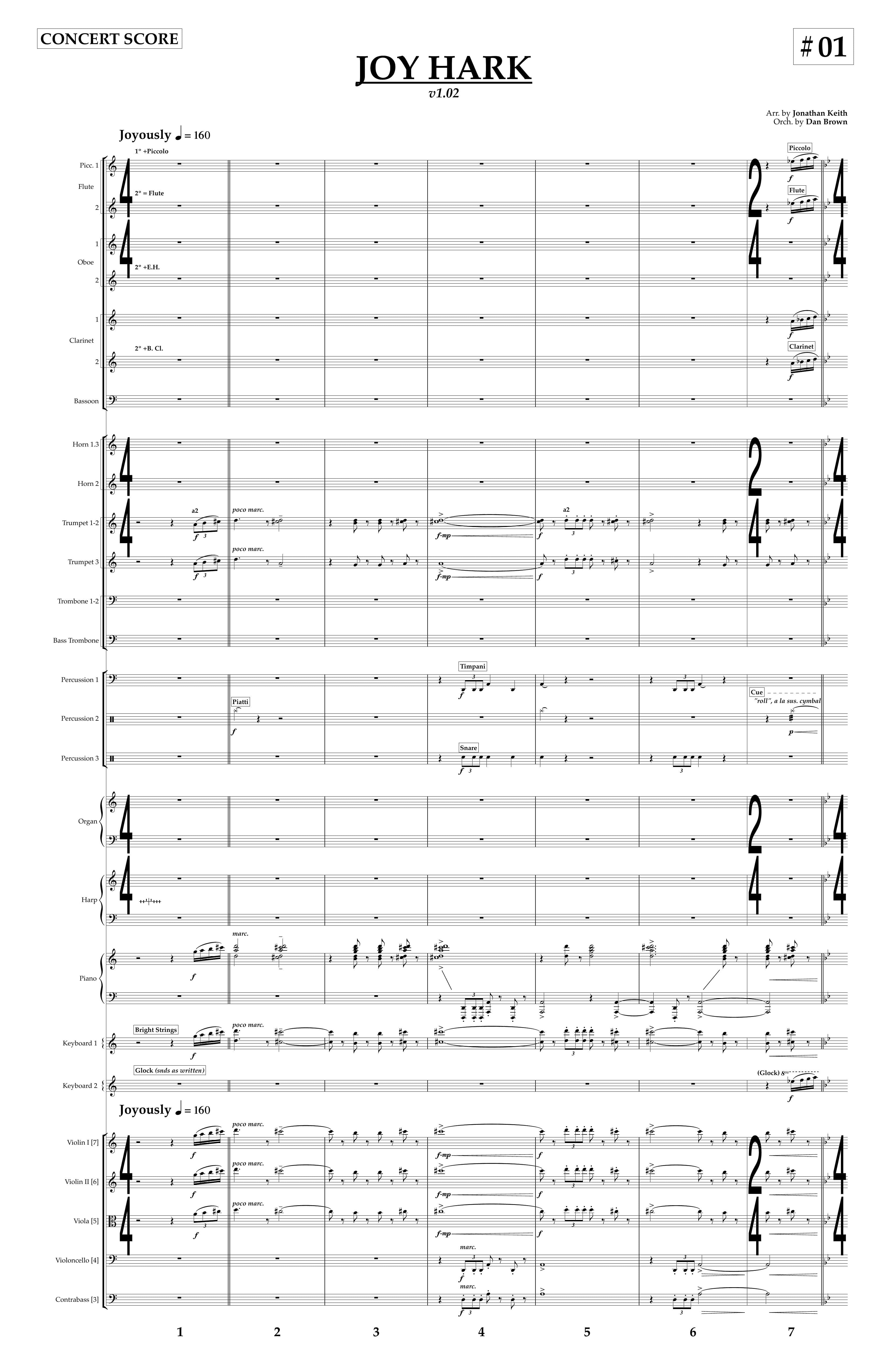 Joy to the World / Hark! — Orchestral Rental