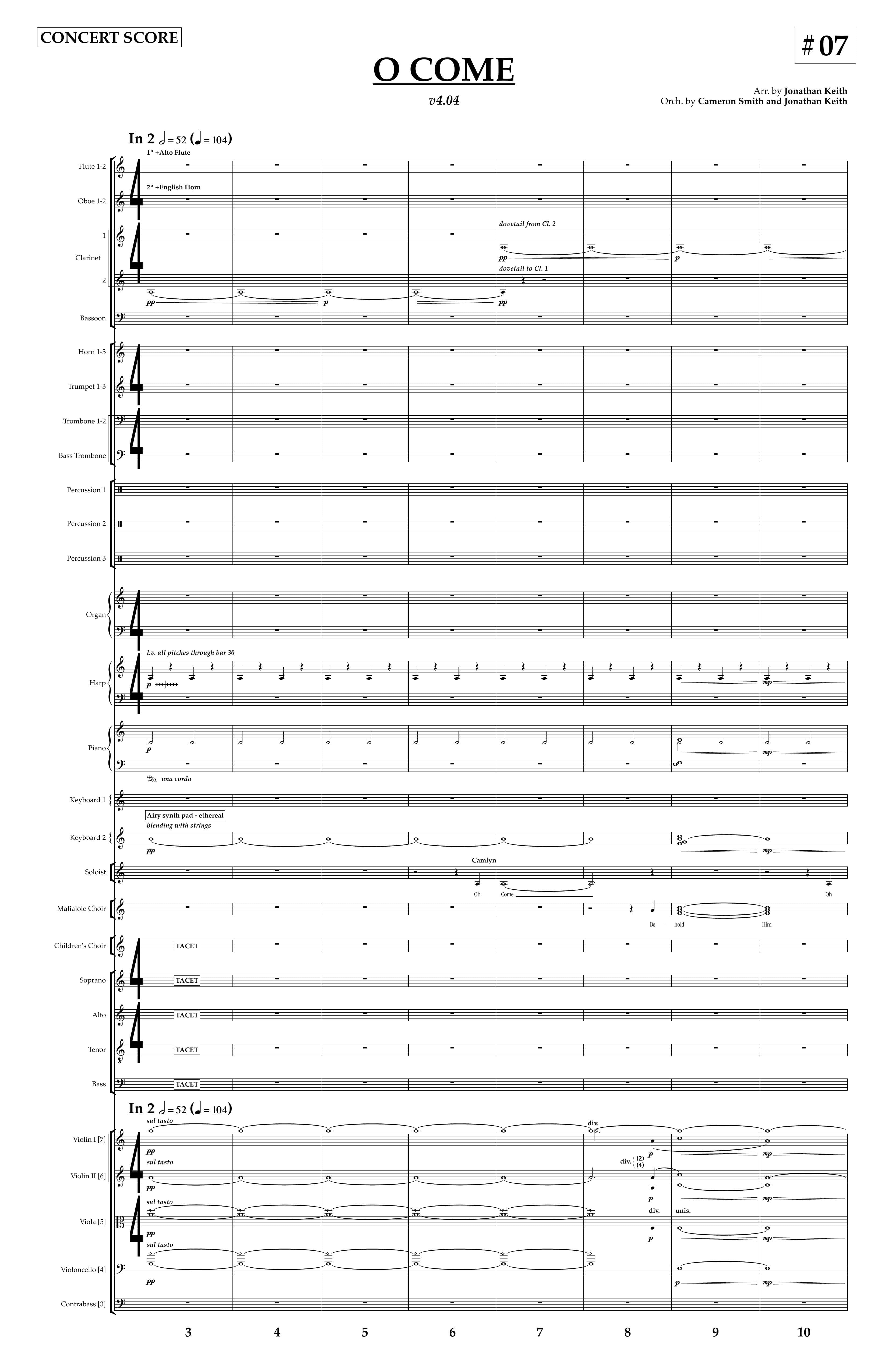 O Come, O Come Emmanuel — Orchestral Rental