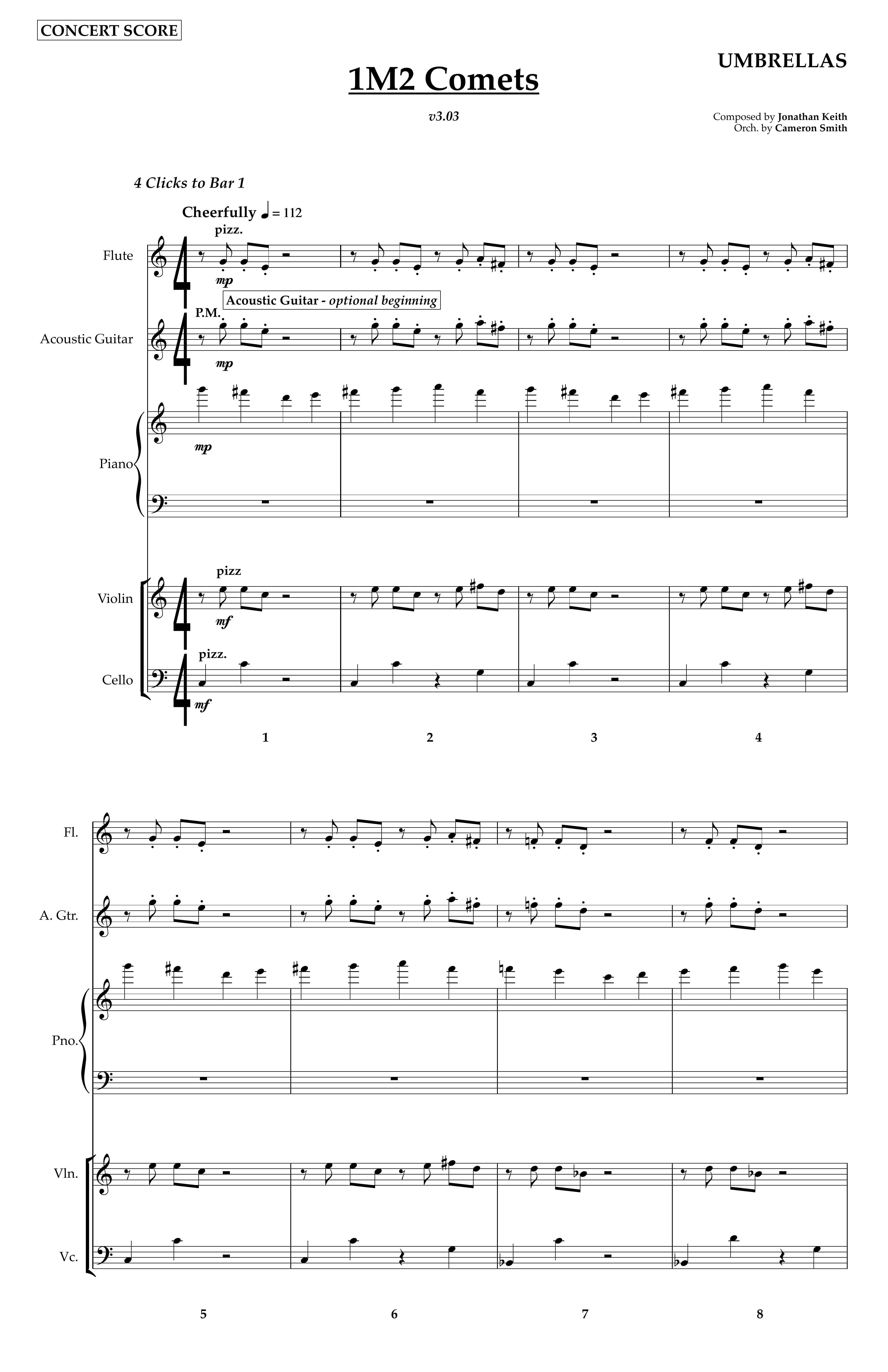 The Umbrella: Comets — Score