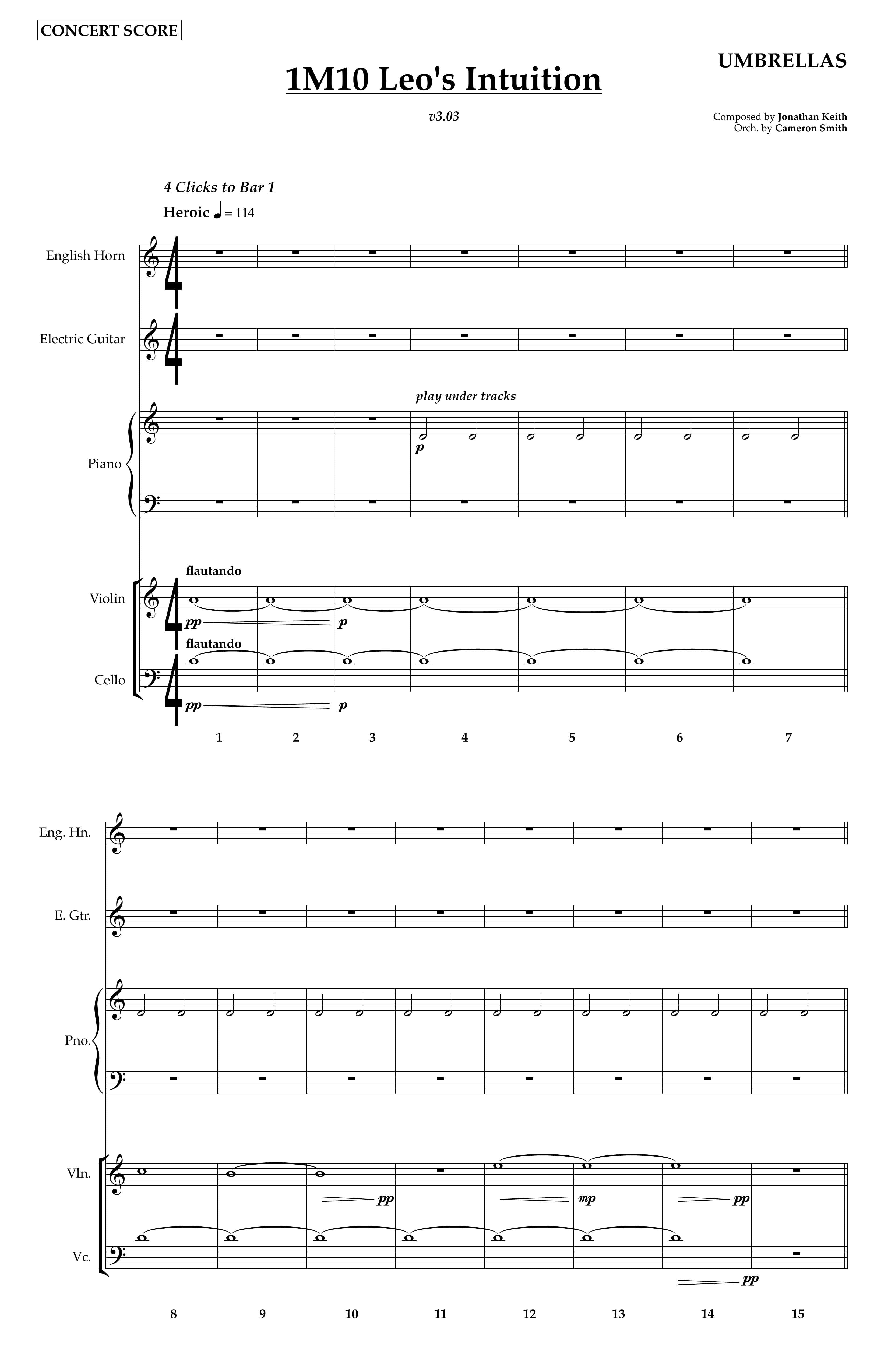 The Umbrella: Leo's Intuition — Score
