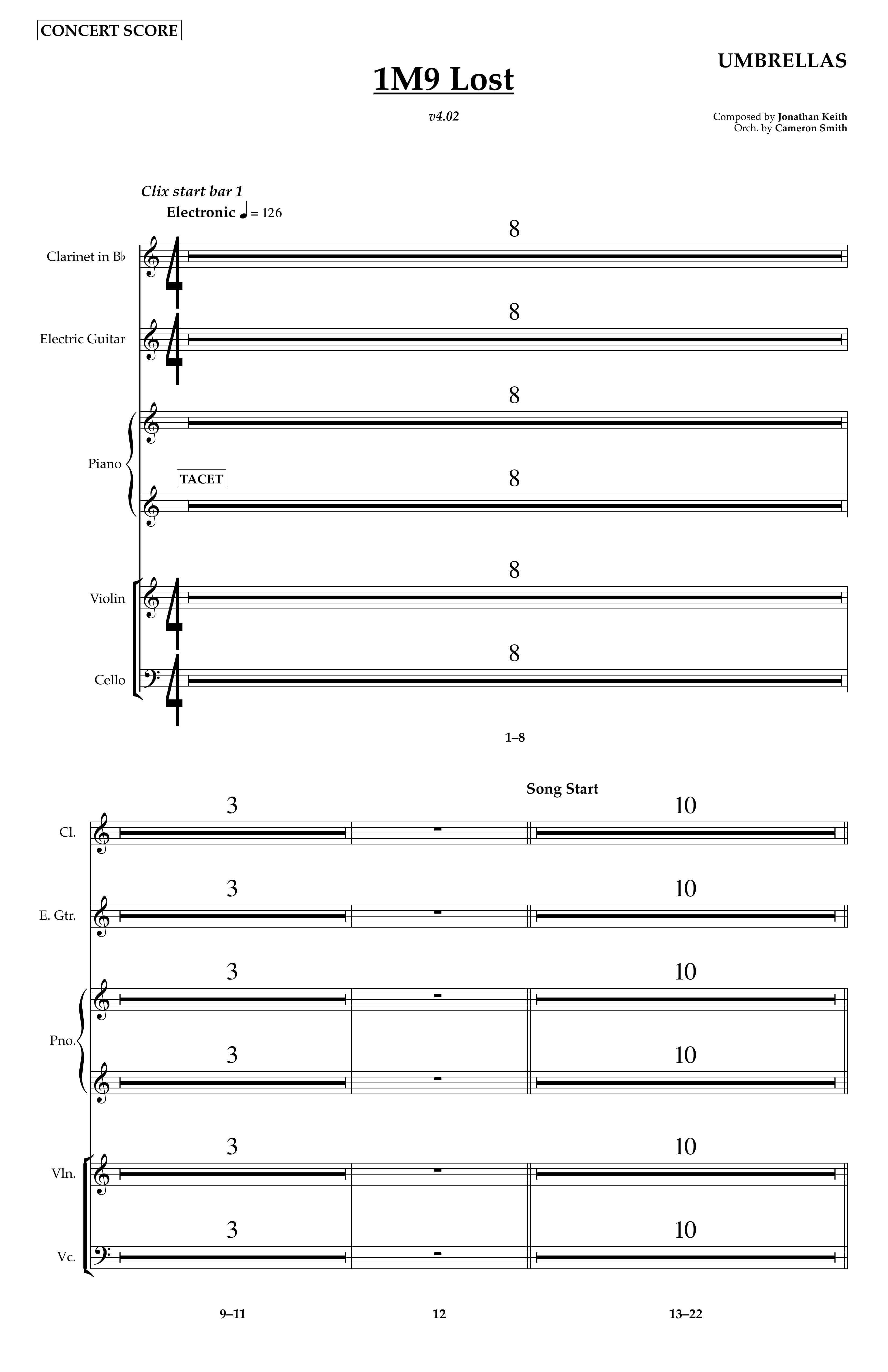 The Umbrella: Lost — Score