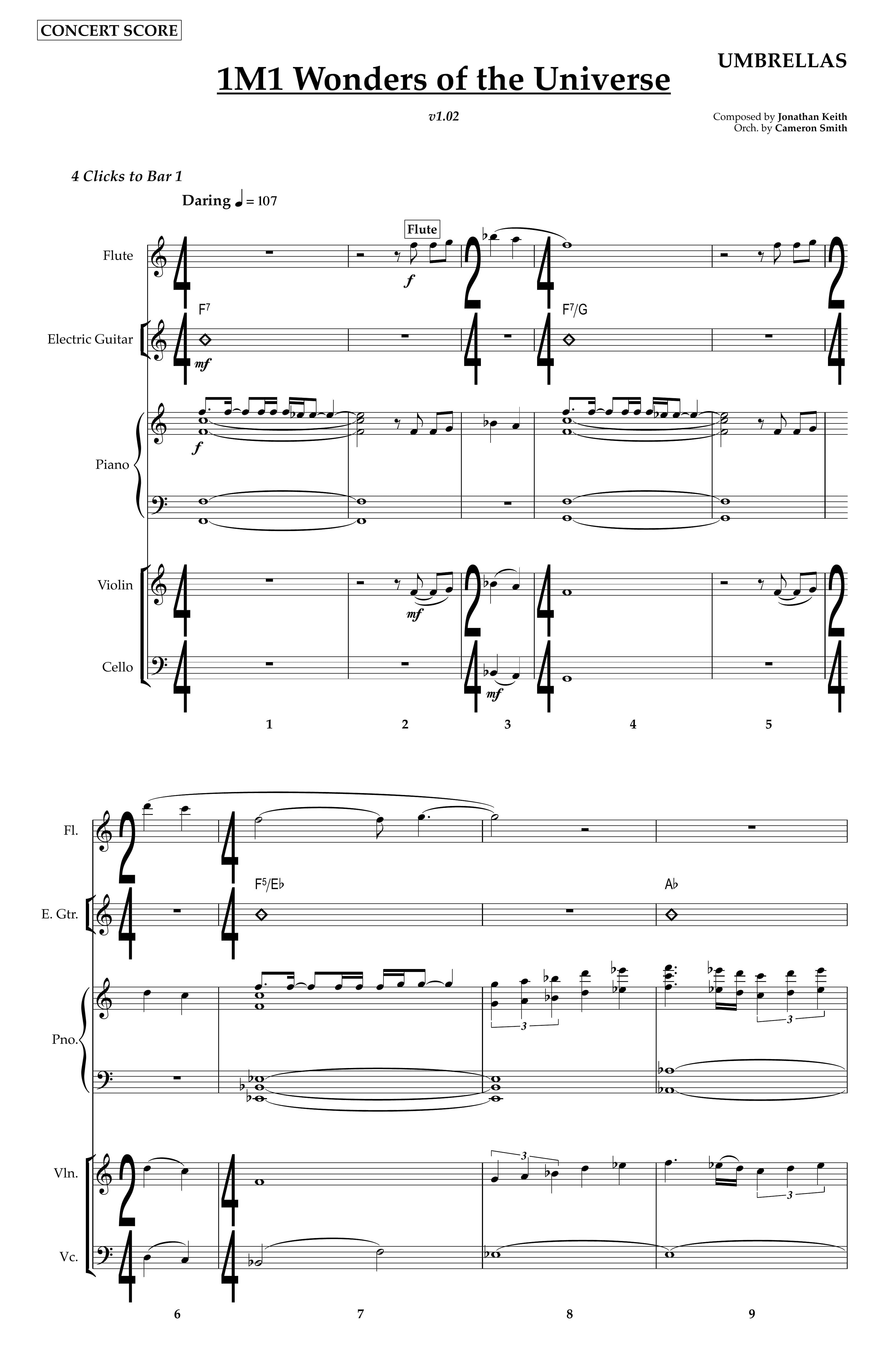 The Umbrella: Wonders of the Universe — Score